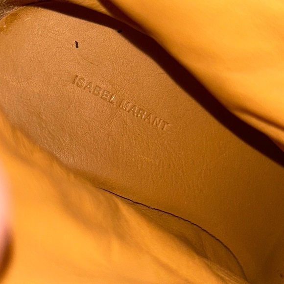 ISABEL MARANT Demka Eyelet Grommet Leather Ankle Boots- White/ Size 37 (US 7) - Picture 15 of 16